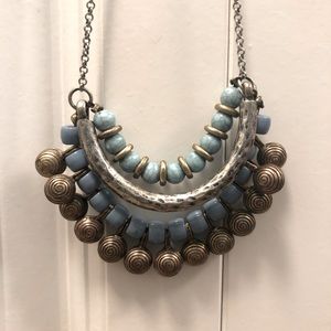 Mixed Metal and Turquoise Necklace